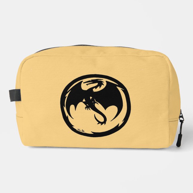 Black Dragon Gold Dopp Kit Waschbeutel (Vorderseite)