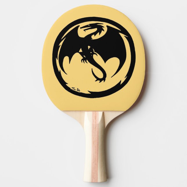 Black Dragon Gold Pingpong Paddel Tischtennis Schläger (Vorderseite)