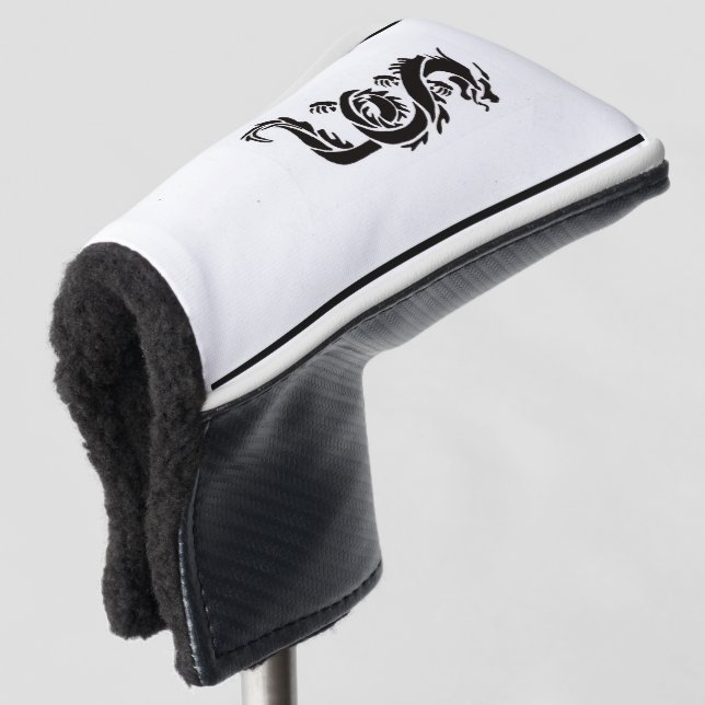 Black Dragon Golf Head Cover Golf Headcover (3/4 Vorderseite)