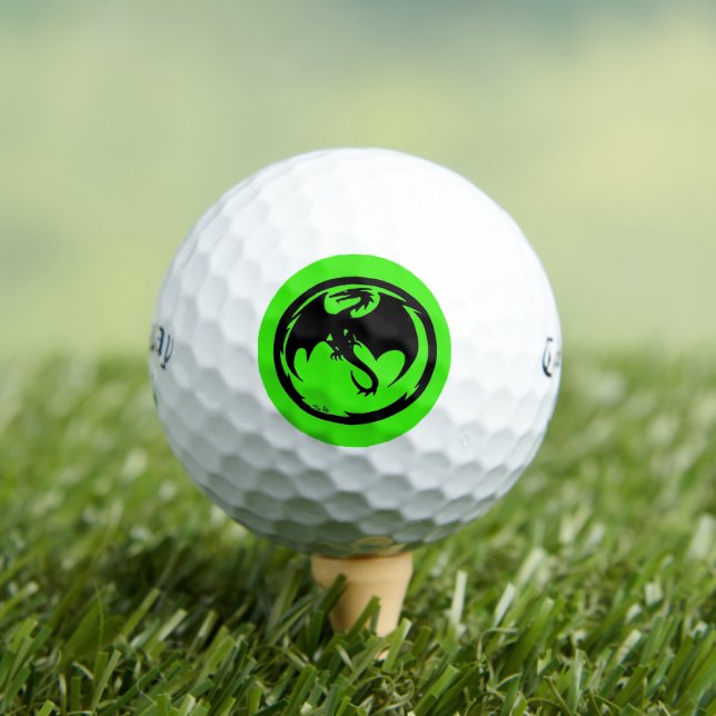 Black Dragon Green Callaway Soft Golf Bälle 12pk (Insitu T-Shirt)