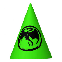Black Dragon Green Party Hats Partyhütchen