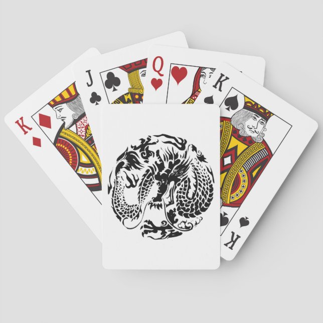 Black Dragon Playing Cards Spielkarten (Rückseite)