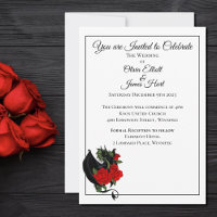 Black Dragon Rote Rosen Fantasy Wedding