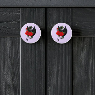 Black Dragon Rote Rosen Lavender Keramikknauf