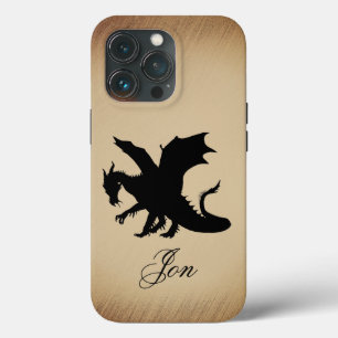 Black Dragon Rustic Background Personal Case-Mate iPhone Hülle
