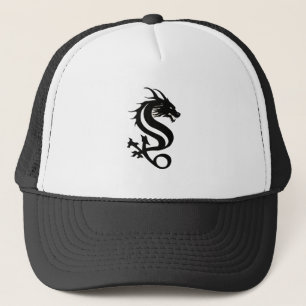 Black Dragon Silhouette Truckerkappe
