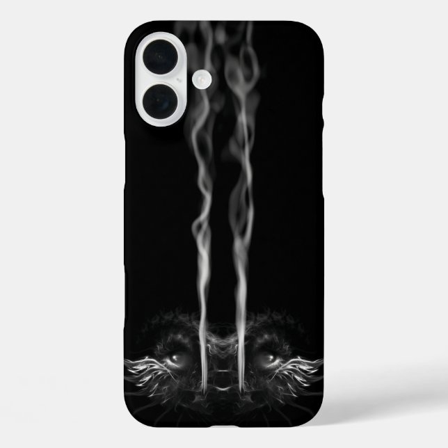 Black Dragon Smoke iPhone 16 Plus Hülle (Rückseite)