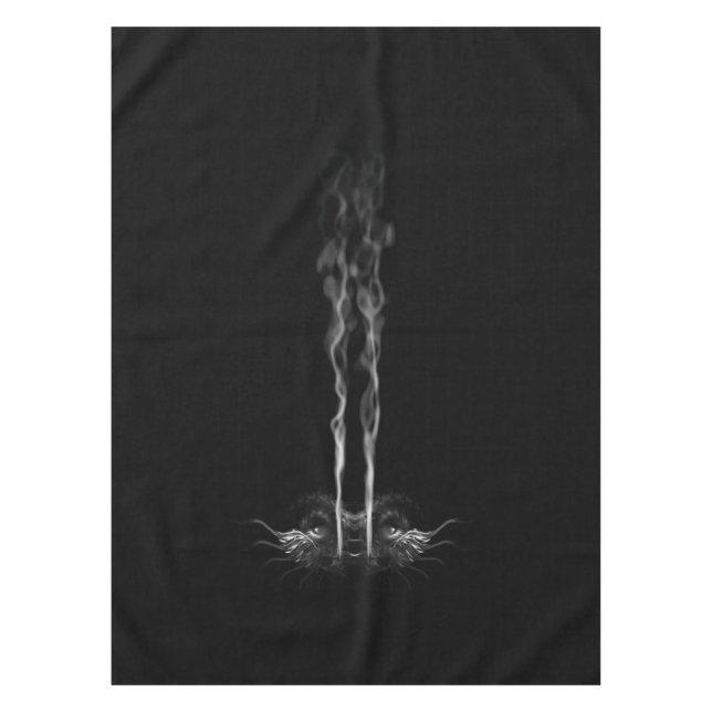 Black Dragon Smoke Tischdecke (Vorderseite)