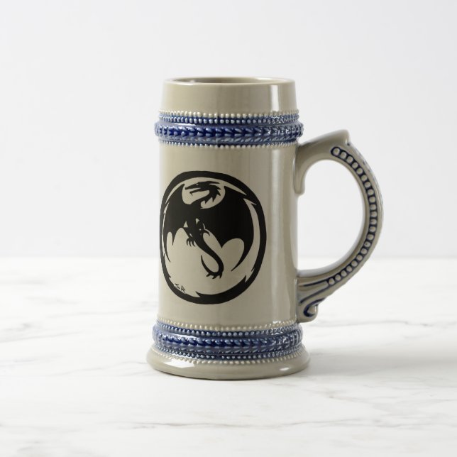 Black Dragon verlassen Handbierstein Bierglas (Rechts)