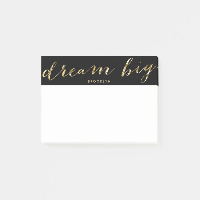 Black Dream personnalisé Big Post-it® Notes (Devant)