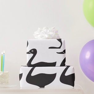 Black Duck Bird-Symbol Geschenkpapier