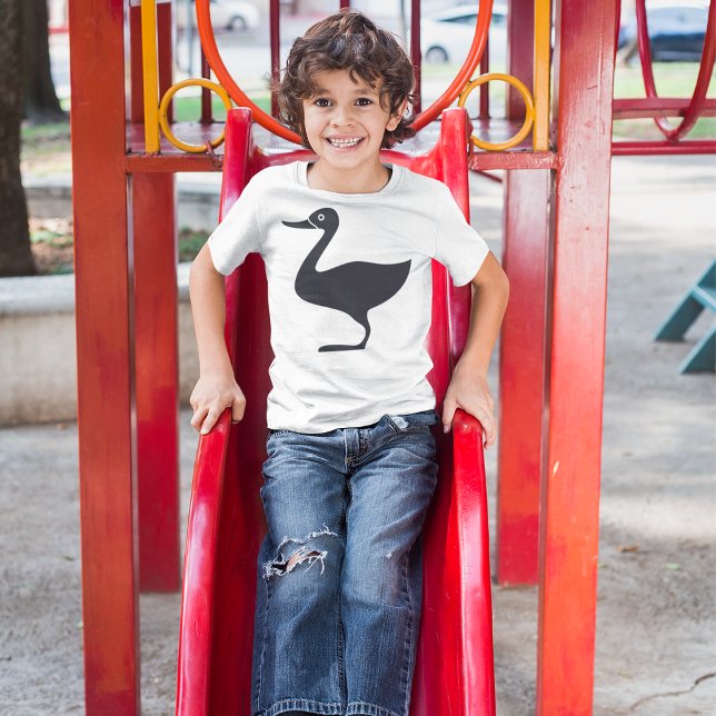 Black Duck Bird-Symbol T-Shirt (Von Creator hochgeladen)