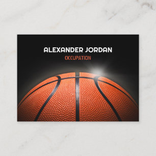 Black Dunkel Basketball Visitenkarte