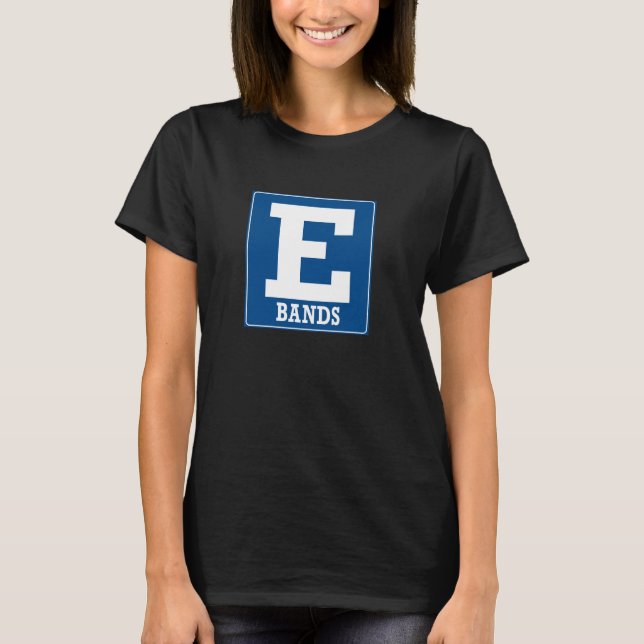 Black E Bands Shirt (Vorderseite)