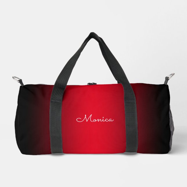 Black Edge Red Ombre Duffle Bag (Vorderseite)