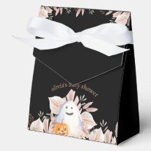 Black Elegant Little Boo Boho Ghost Baby Shower