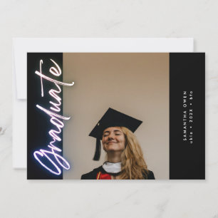 Black Elegant Ombre Neon Grad Foto Ankündigung