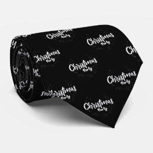 Black elegante Christmas Neck Tie Krawatte