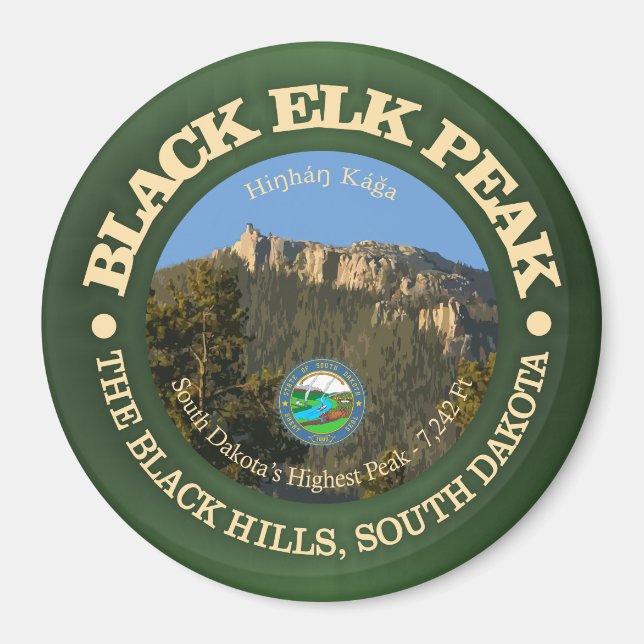 Black Elk Peak Magnet (Vorne)