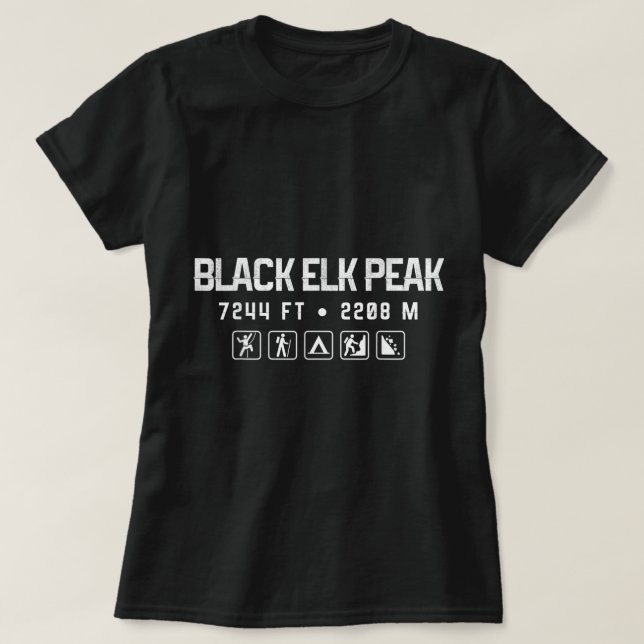 Black Elk Peak, South Dakota Mountain Shirt (Design vorne)