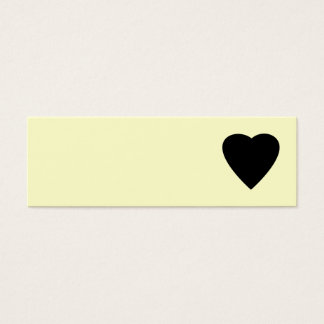 Black et Crème Love Coeur Design.