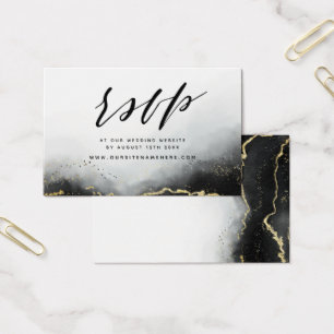 Black Ethereal Mist Website RSVP Insérer des carte