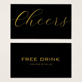 Black Event Corporate Drink Voucher Drink Bicket