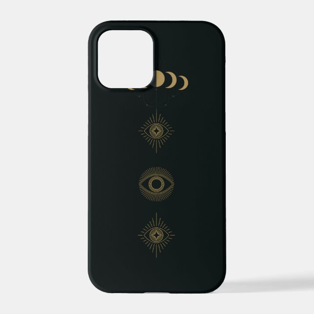 Black Evil Eye Phone Case  iPhone 12 Pro Hülle (Rückseite)