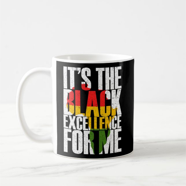 Black Excellence Afro Black Pride African Black Hi Kaffeetasse (Links)