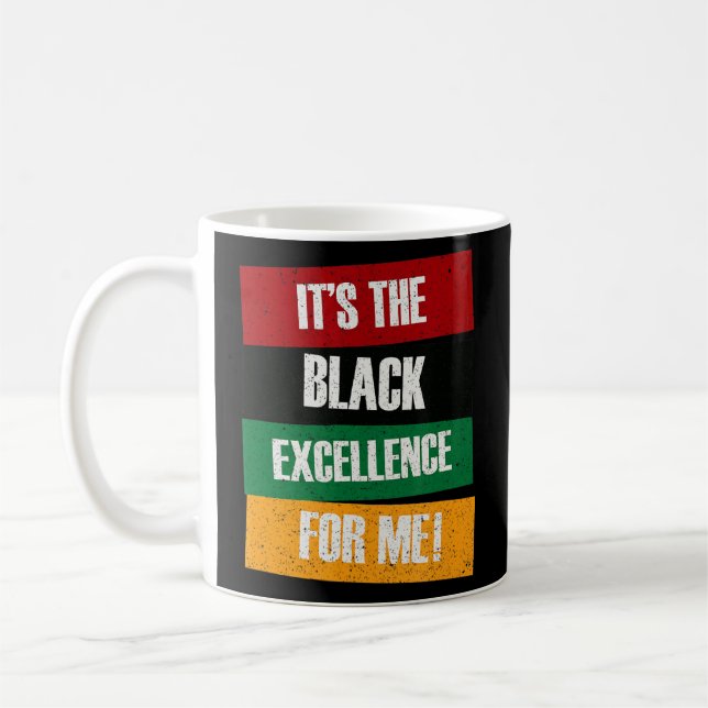 Black Excellence Afro Black Pride African Black Hi Kaffeetasse (Links)