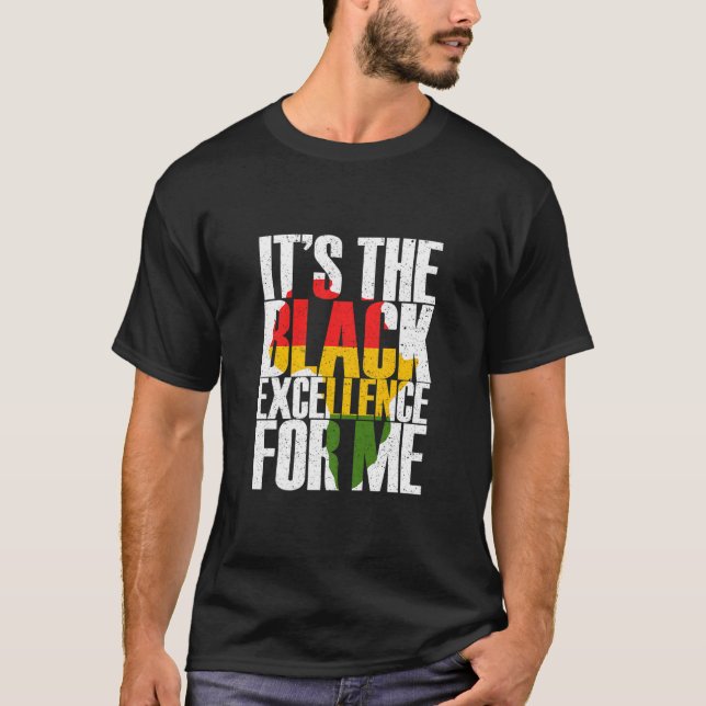 Black Excellence Afro Black Pride African Black Hi T-Shirt (Vorderseite)