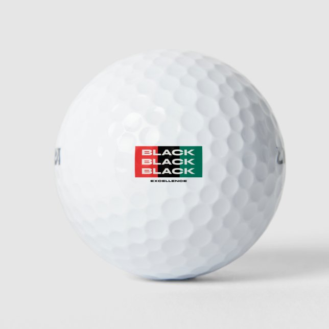 Black Excellence Golfball (Vorderseite)