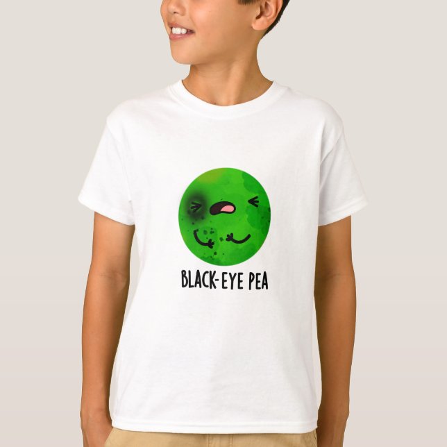 Black Eye Pea Funny Veggie Pub T-Shirt (Vorderseite)