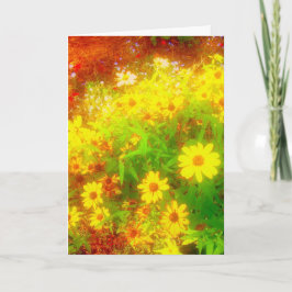 'Black-Eyed Susan Feld' Leere Karte