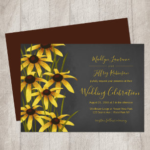 Black Eyed Susan wedding Einladung