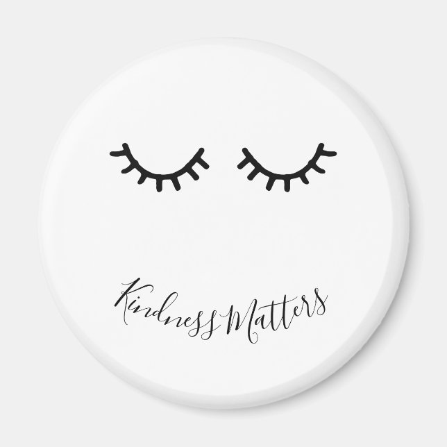 Black Eyelashes Magnet (Vorne)