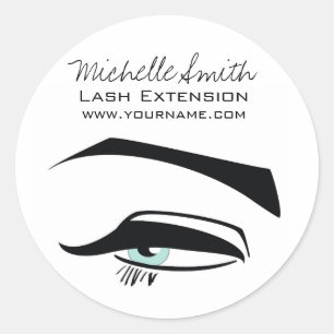 Black Eyeliner Blue eye Henna billigen Icon Runder Aufkleber