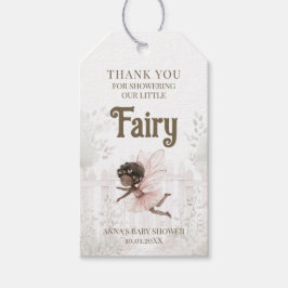 Black Fairy Baby Dusche Vielen Dank Geschenkanhänger