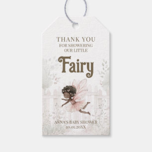 Black Fairy Baby Dusche Vielen Dank Geschenkanhänger