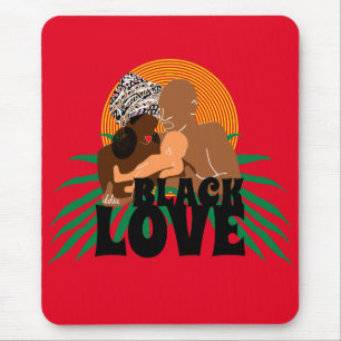 Black Family Brown Liebe Black Liebe Mousepad