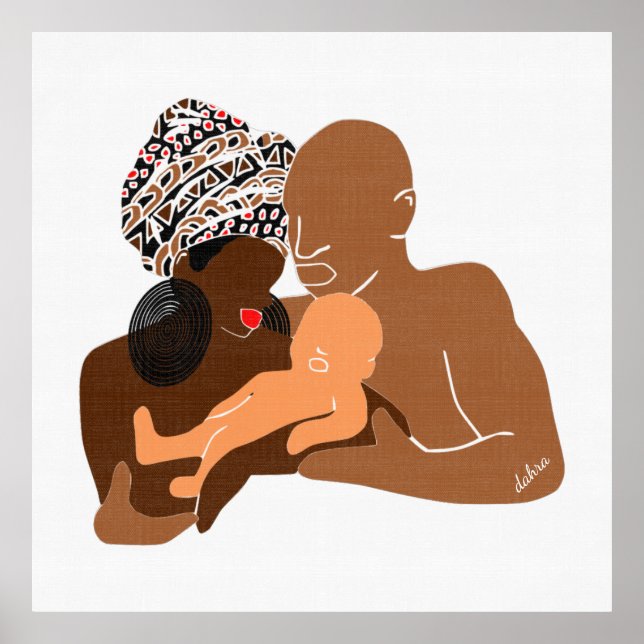 Black Family Brown Liebe Black Liebe Poster (Vorne)