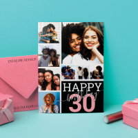 Black Family Friends Foto Collage Happy Birthday
