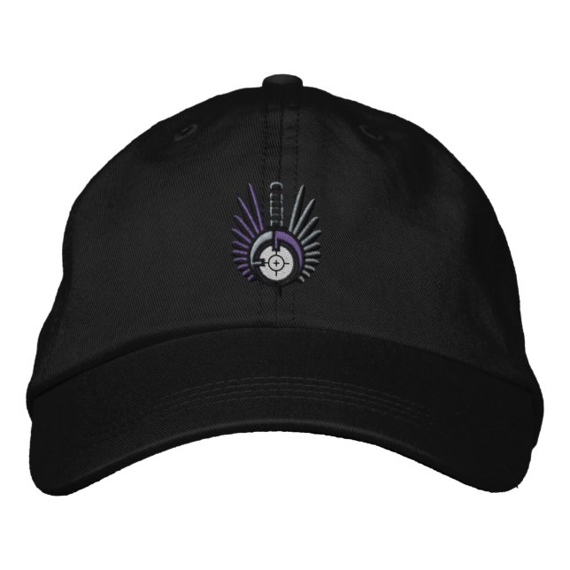 Black Fate ofDestinee bestickte Logokombination Bestickte Baseballkappe (Vorderseite)