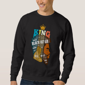 Black Father Definition African American Crown Bes Sweatshirt