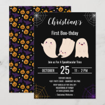 Black First Boo-thday Custom Halloween Geburtstag