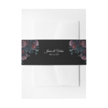 Black Floral Wedding Gothic