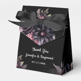 Black Florals Gothic Wedding Geschenkschachtel