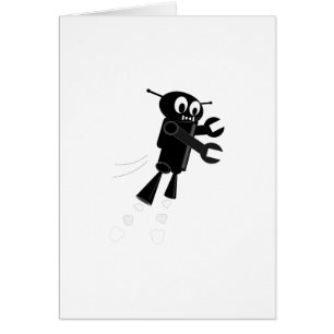 Black Flying Robot