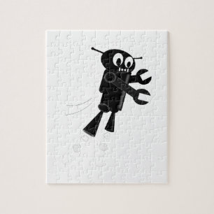Black Flying Robot