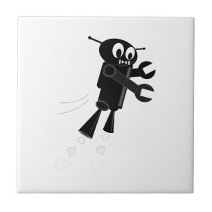 Black Flying Robot Fliese